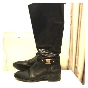 Tory Burch Black Riding Boot